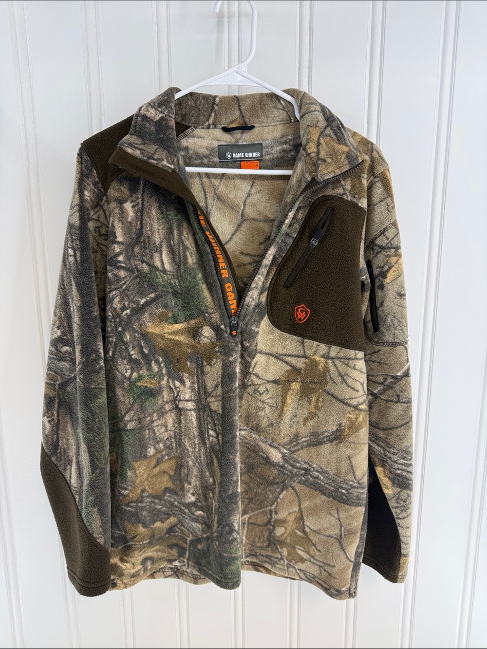 Game Winner Men's Realtree Camo Fleece Jacket - Brown/Green